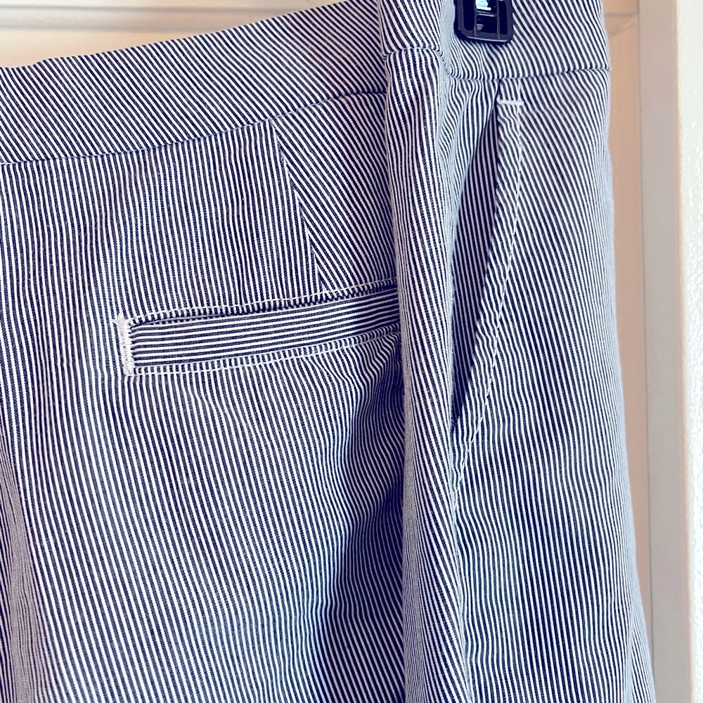 Navy/White Pinstripe Size 24 Tommy Hilfiger Cotton Slacks - Picture 8 of 9